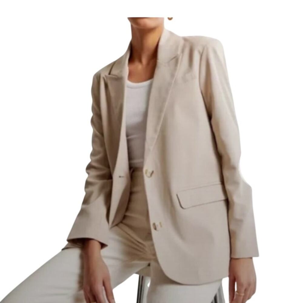$120 Abercrombie Tan Blazer Jacket Large